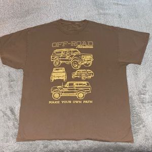 Off road adventures oversize pacsun tee